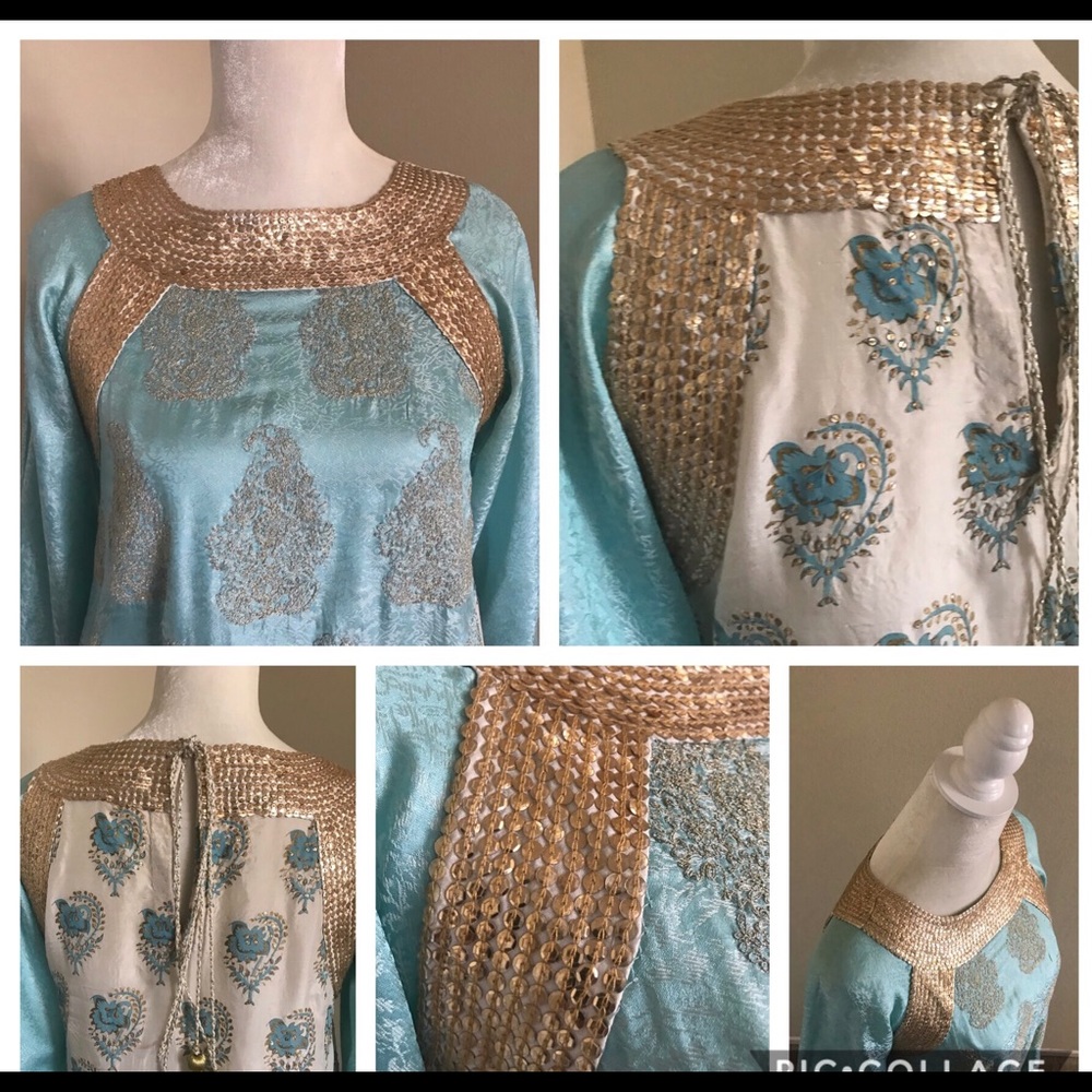 ❗️SOLD❗️3p 💯pure silk,indian pakistani - Picture 6 of 8